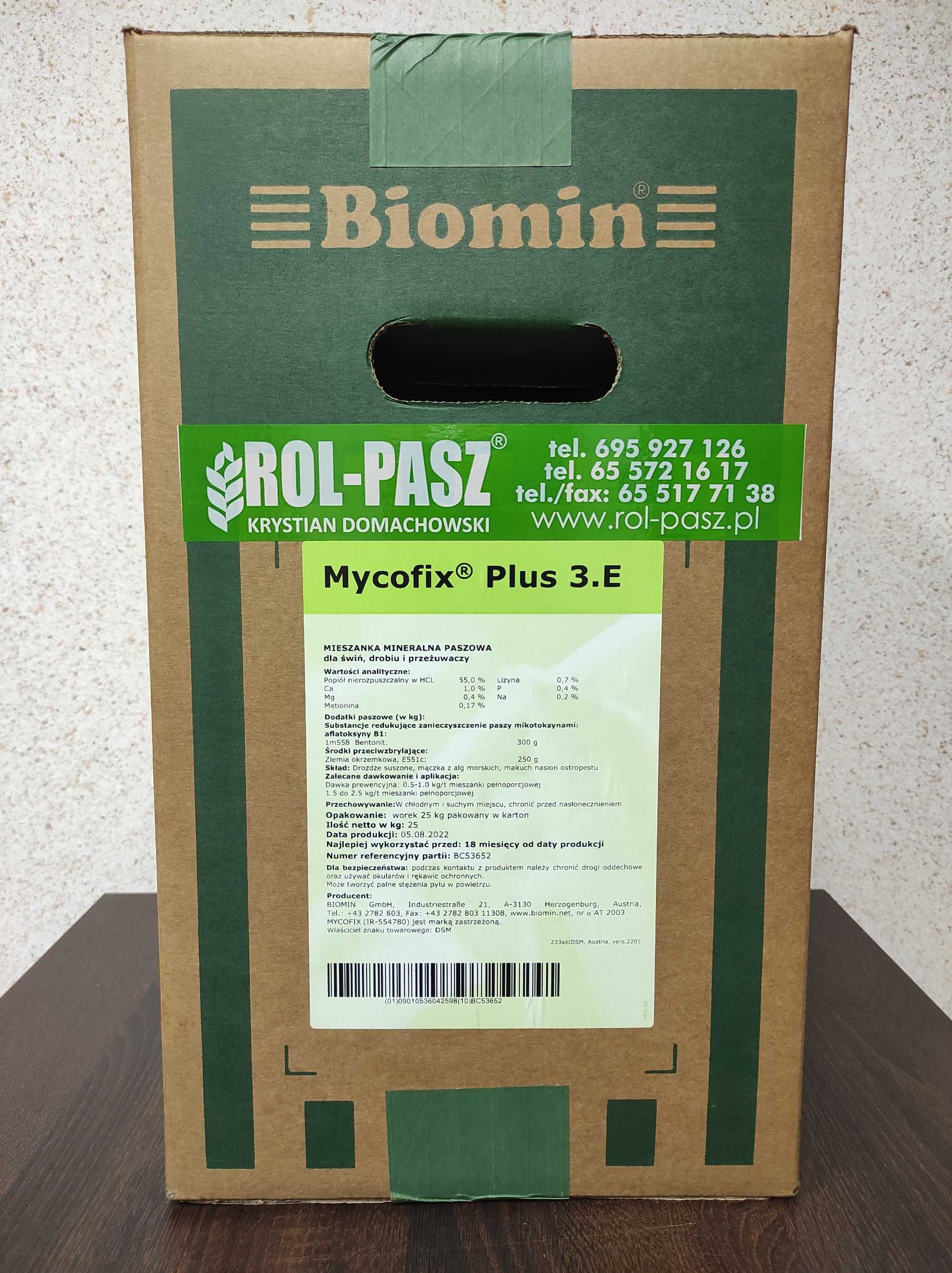 Mycofix Plus 3.E preparat na mykotoksyny 25kg