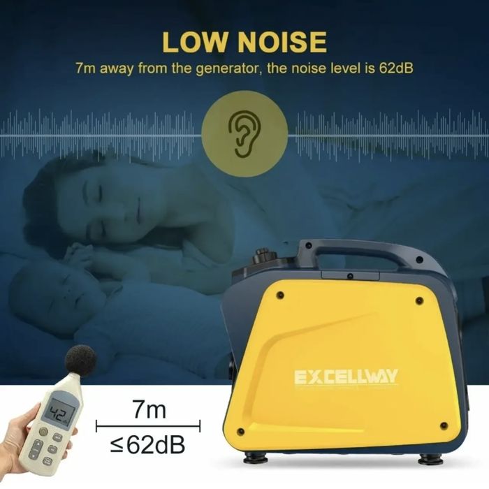 2кВт Excellway генератор бензиновий домашній