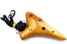 Mała mini okaryna instrument etniczny ludowy ocarina ceramika ładna