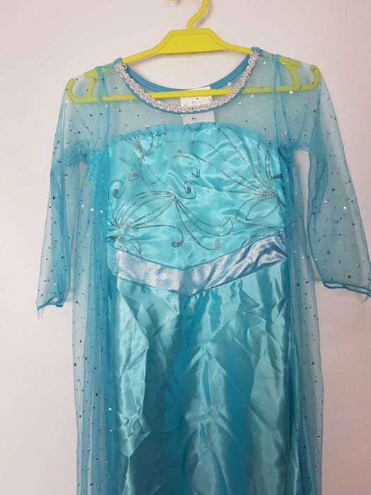 Sukienka przebranie Elsa Kraina Lodu rozmiar 110 cm G330