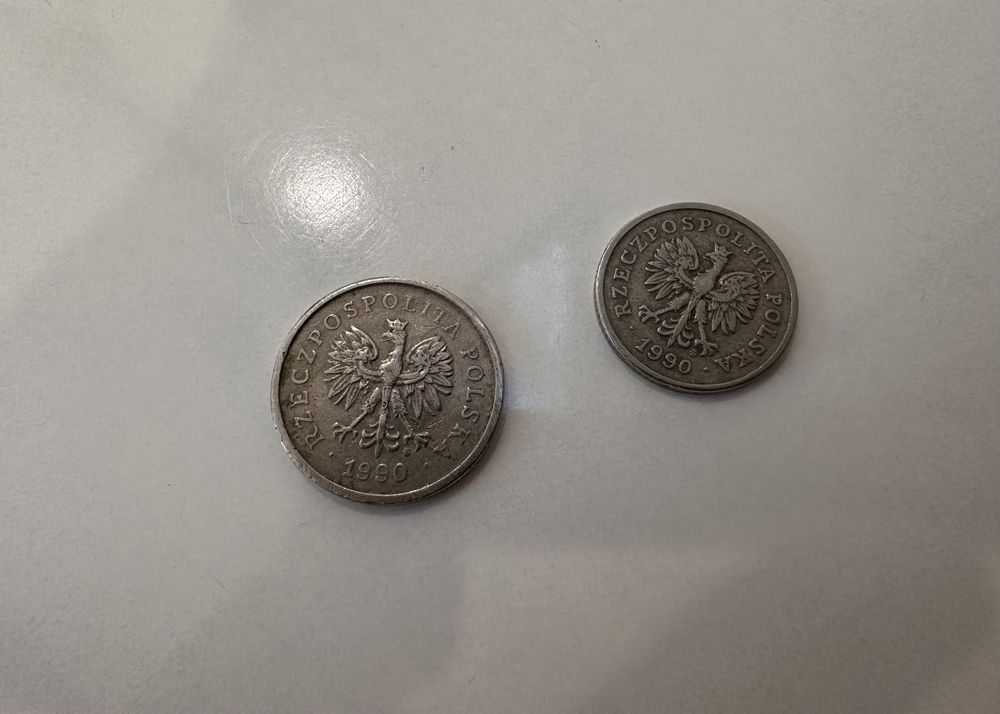 monety kolekcjonerskie 1990r 1zl, 50gr