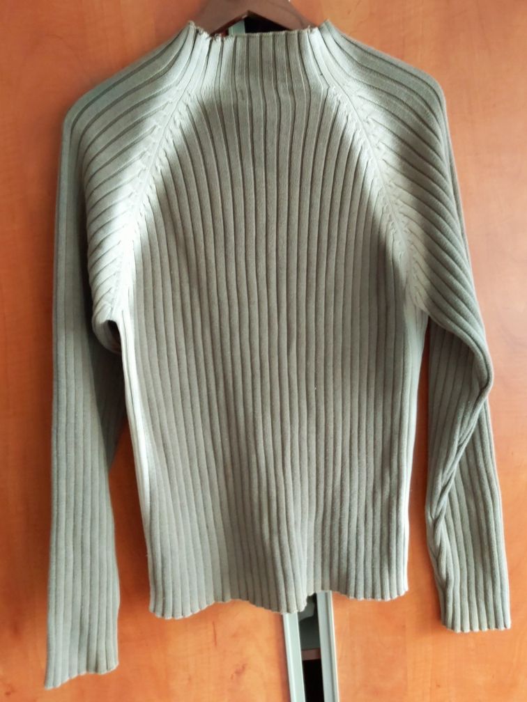 Sweter sport. rozmiar L wzór ściągaczowy dopasowujący się do sylwetki