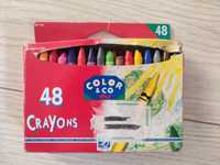 Kredki woskowe świecowe 48 sztuk Crayons Color&Co