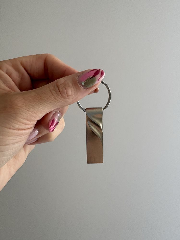 Srebrny mini pendrive USB 32 GB + różowy gratis #pendrive