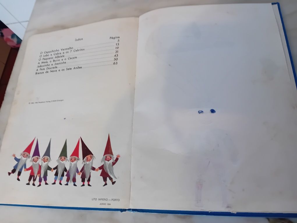Livro Infantil Contos Infantis de " Grimm "