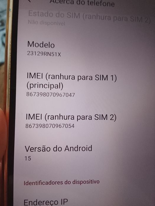 Telemóvel novo redmi A 3