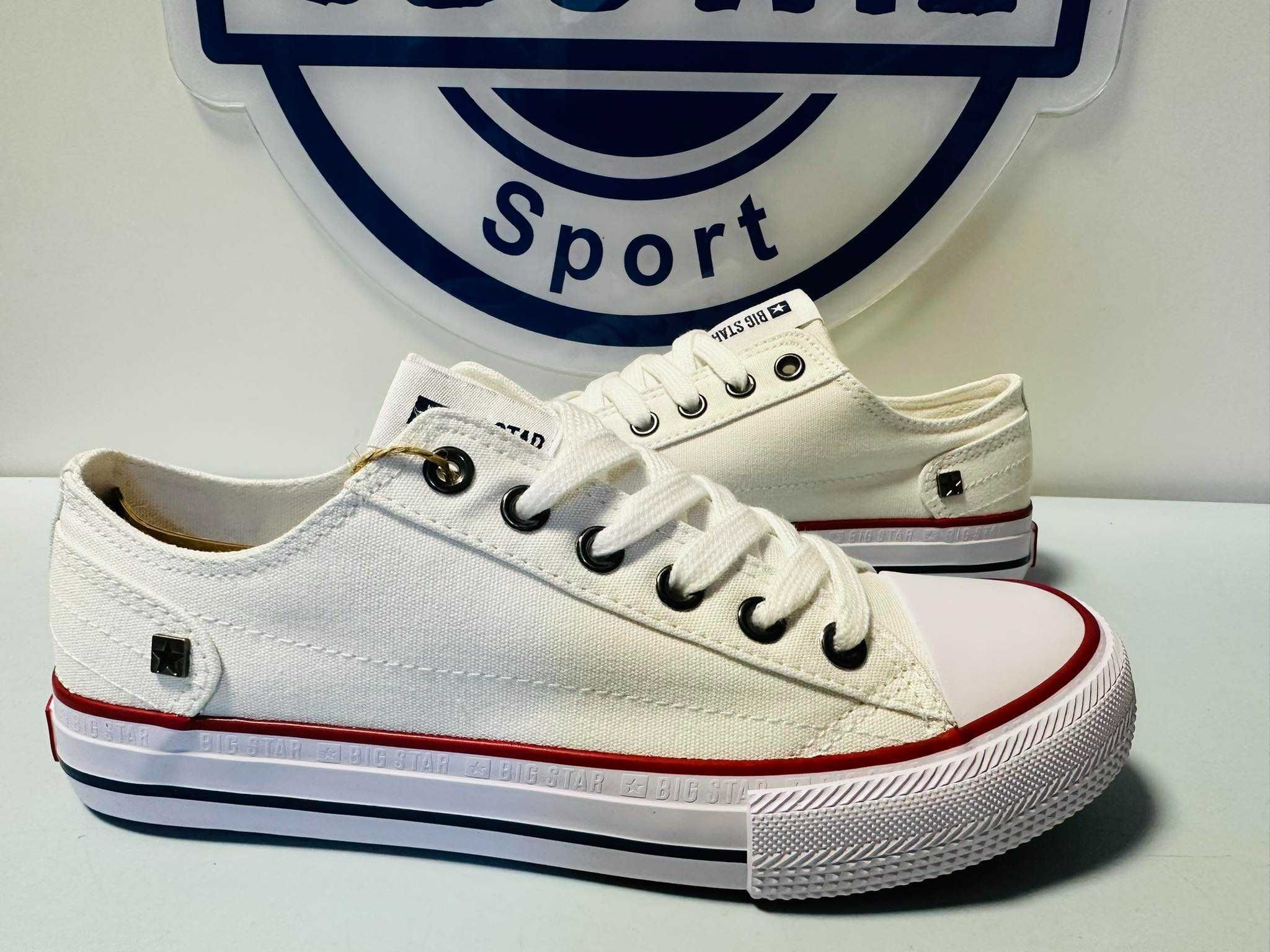 Big Star trampki klasyczne białe 39 - 41  DD274336