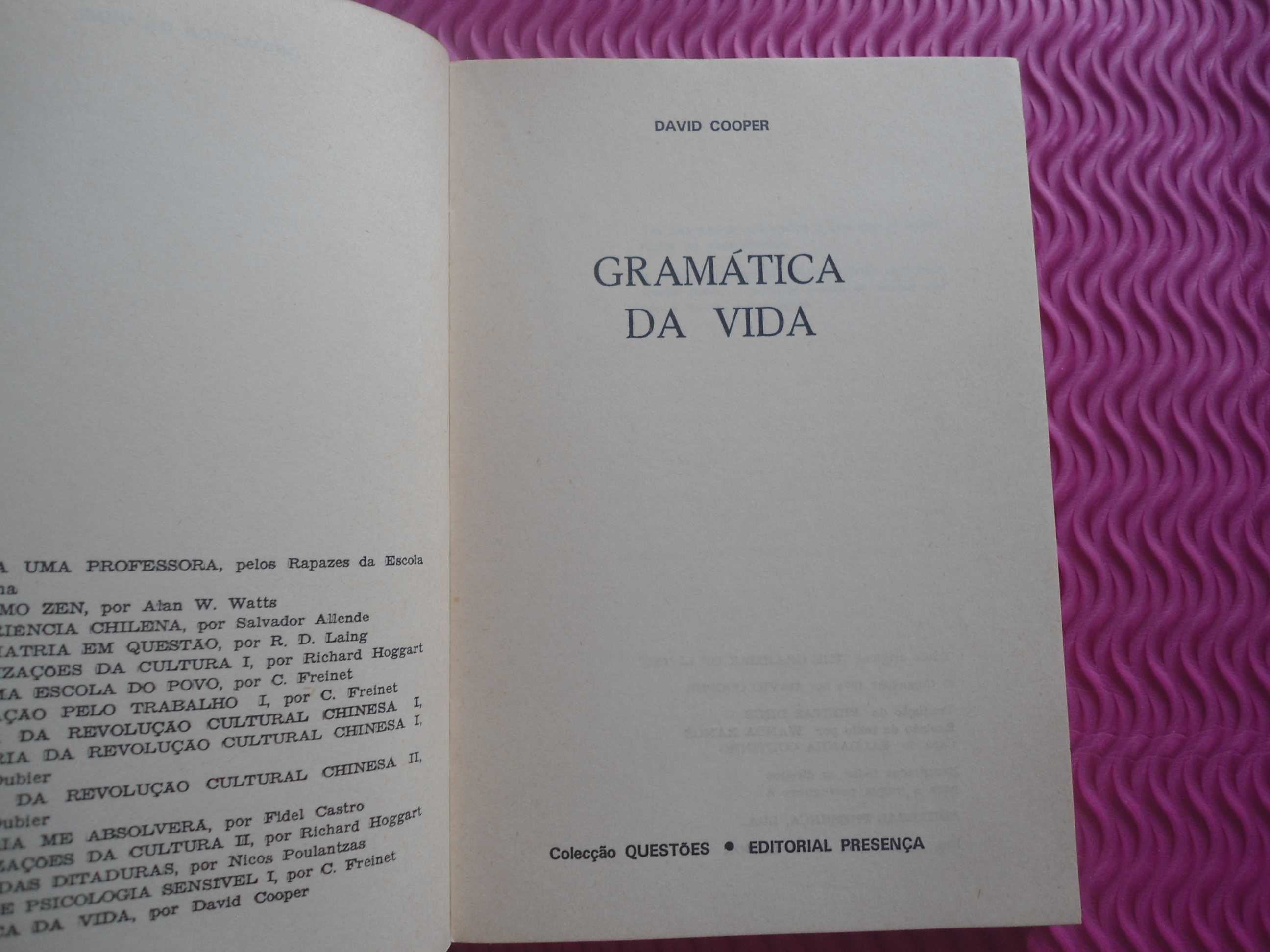 Gramática da Vida por David Cooper