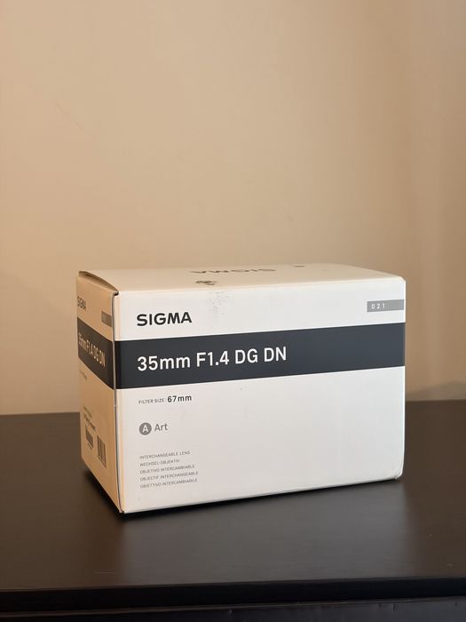 SIGMA 35mm F1.4 DG DN E-mount nova nunca usada