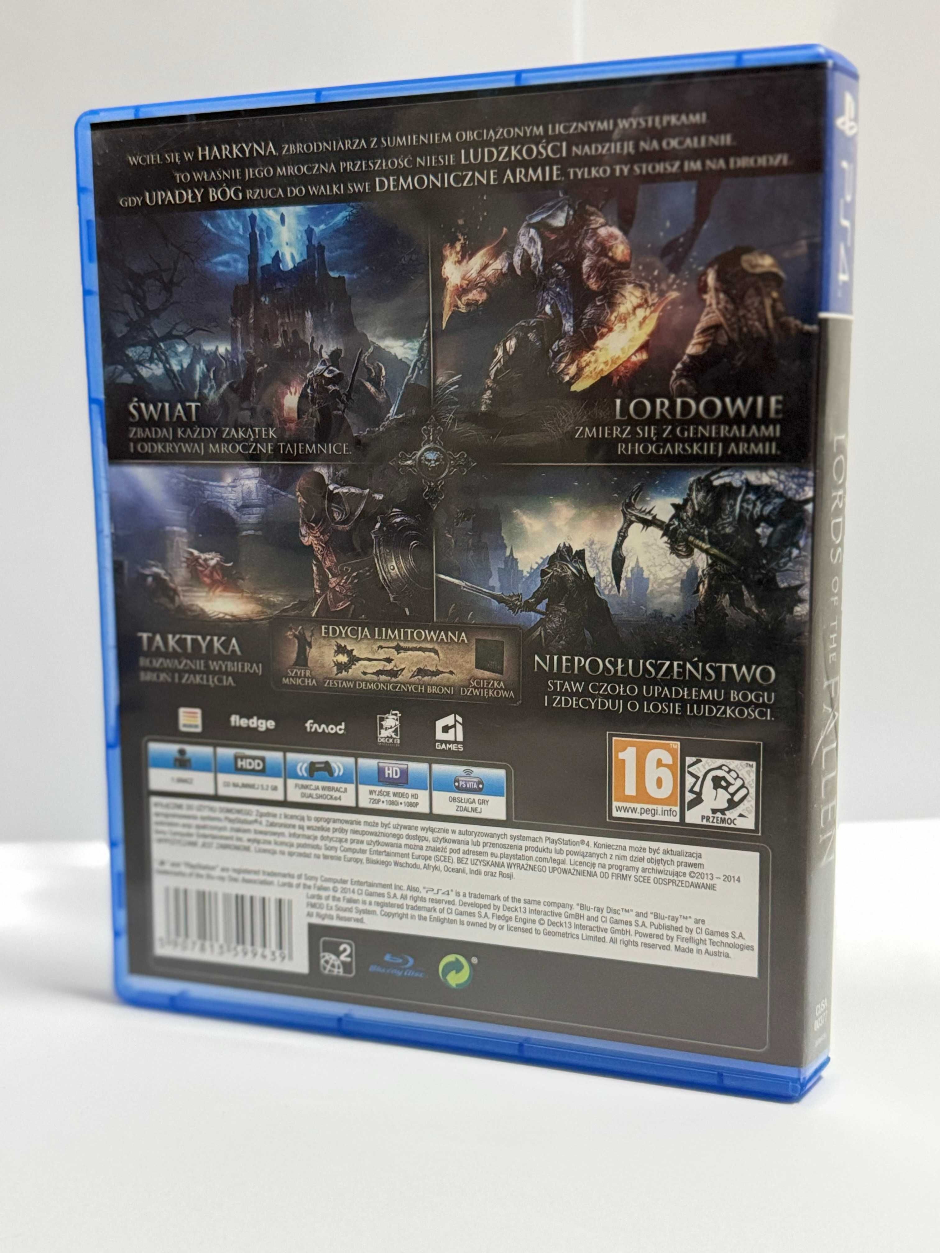 Gra Lords of The Fallen na PS4, POLSKA WERSJA NAPISY, bdb stan!