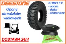Opony do wózków widłowych 6.50-10 10PR Deestone z dętką i ochraniaczem