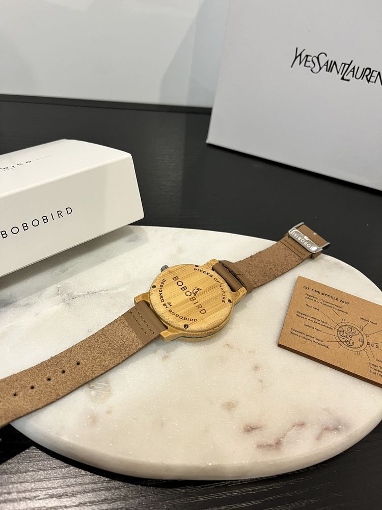 Drewniany zeagrek vintage wood watch elegancki
