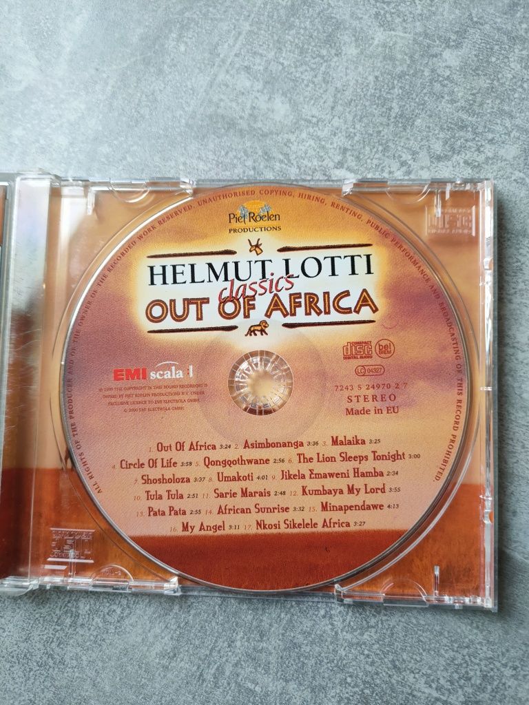 CD POŻEGNANIE Z AFRYKĄ Out Of Africa Helmut Lotti Soundtrack  Filmu