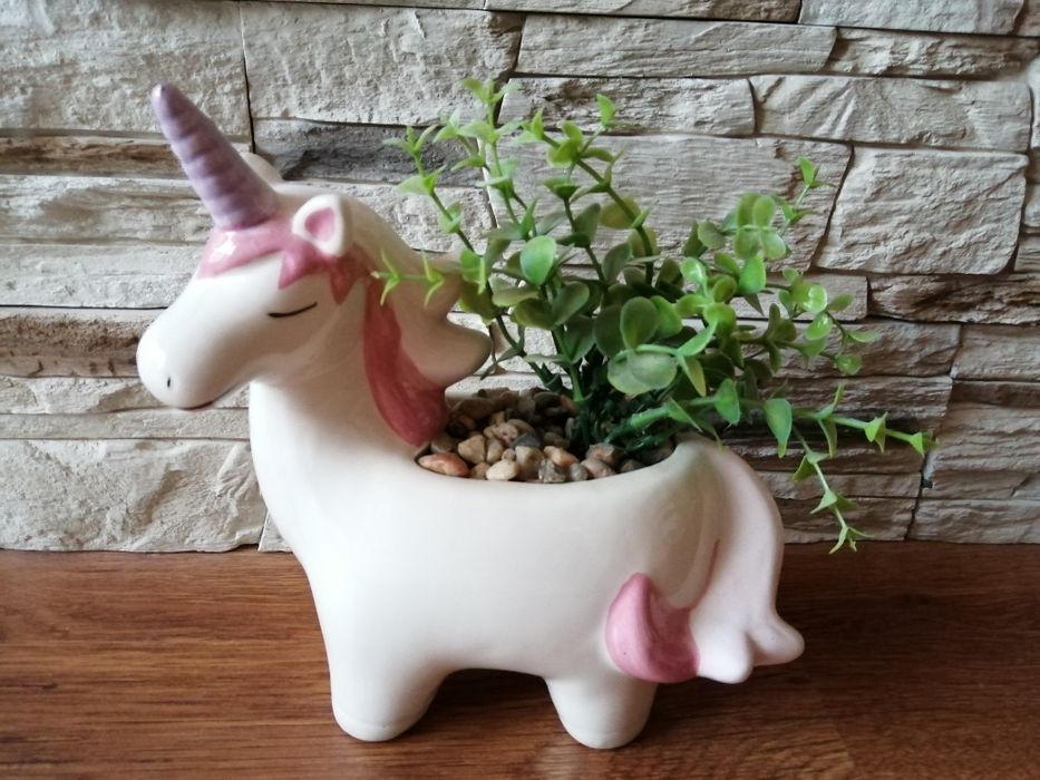 Sztuczna roślina, jednorożec, kwiat sztuczny, ozdoba