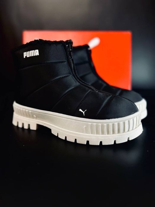 Очень теплые женские дутики Puma/ дутики на платформе пума