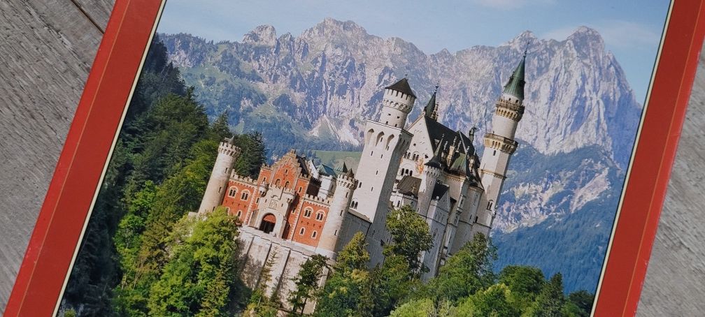 Grube Puzzle 1000 elementów Zamek Neuschwanstein Castorland