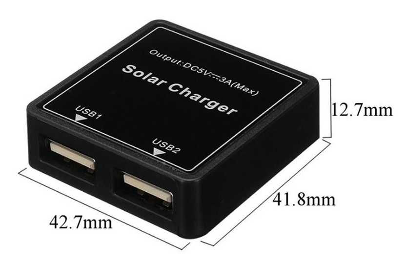 Контроллер Регулятор заряда солнечных панелей 5-30V  3A USB