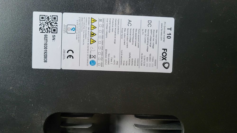 Inwerter FOX ESS T10-G3 Falownik 15kW On-Grid 3-fazowy + cenne Gratisy