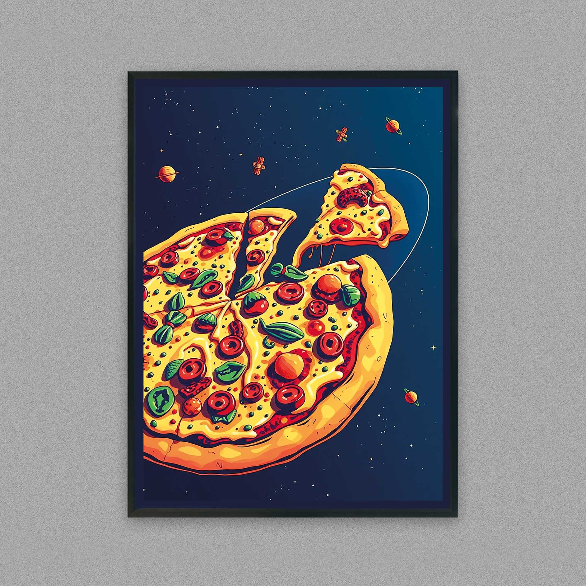plakat pizza do kuchni, plakat do baru pizza, pizza obraz na ścianę B2