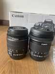 2 Lentes canon  EF  18-55