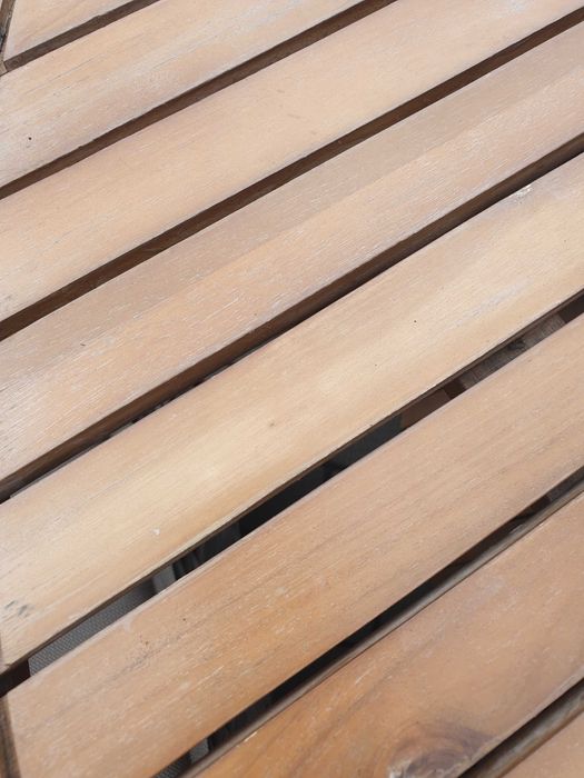 Meble ogrodowe 6 foteli z naturalnego rattanu + stół z drzewa tekowego