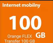 100 GB Internetu Krajowego (5G) – Orange Flex –Przekazanie Danych