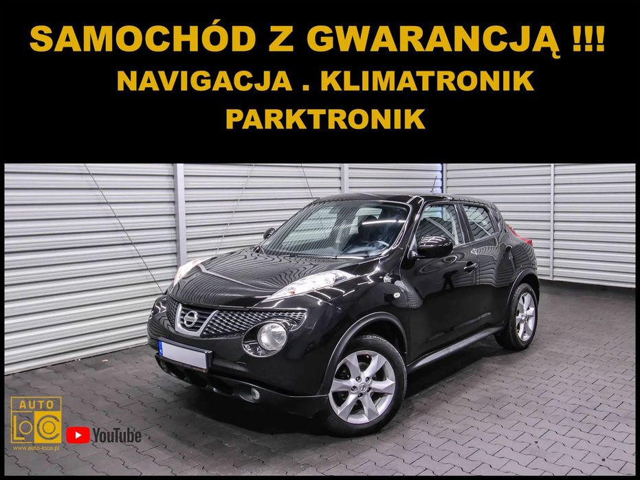 Nissan Juke NAVIGACJA + Klimatronik + PODG. FOTELE + 100% Serwis + Zarejestrowany