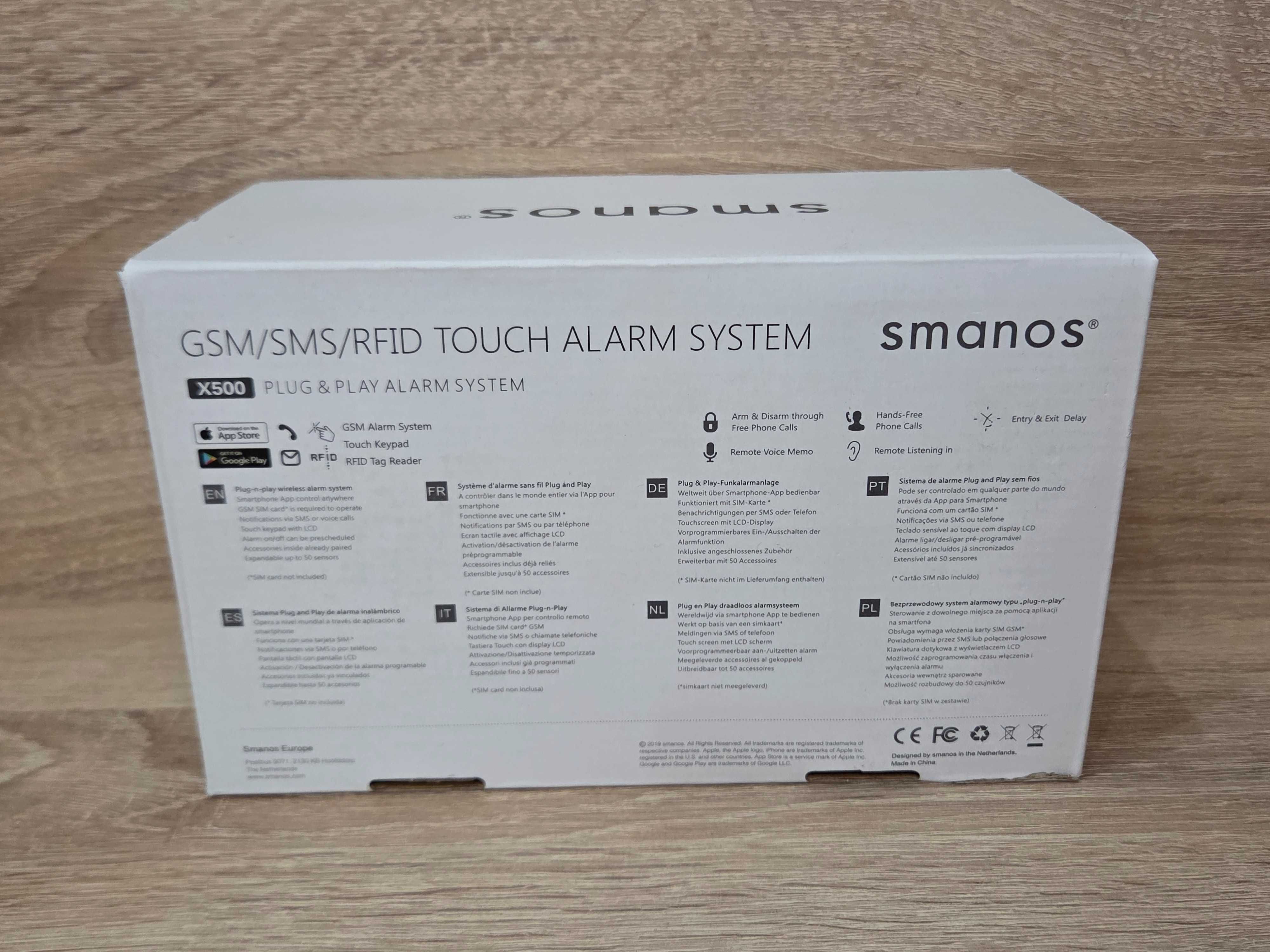 Dotykowy system alarmowy Smanos X500
