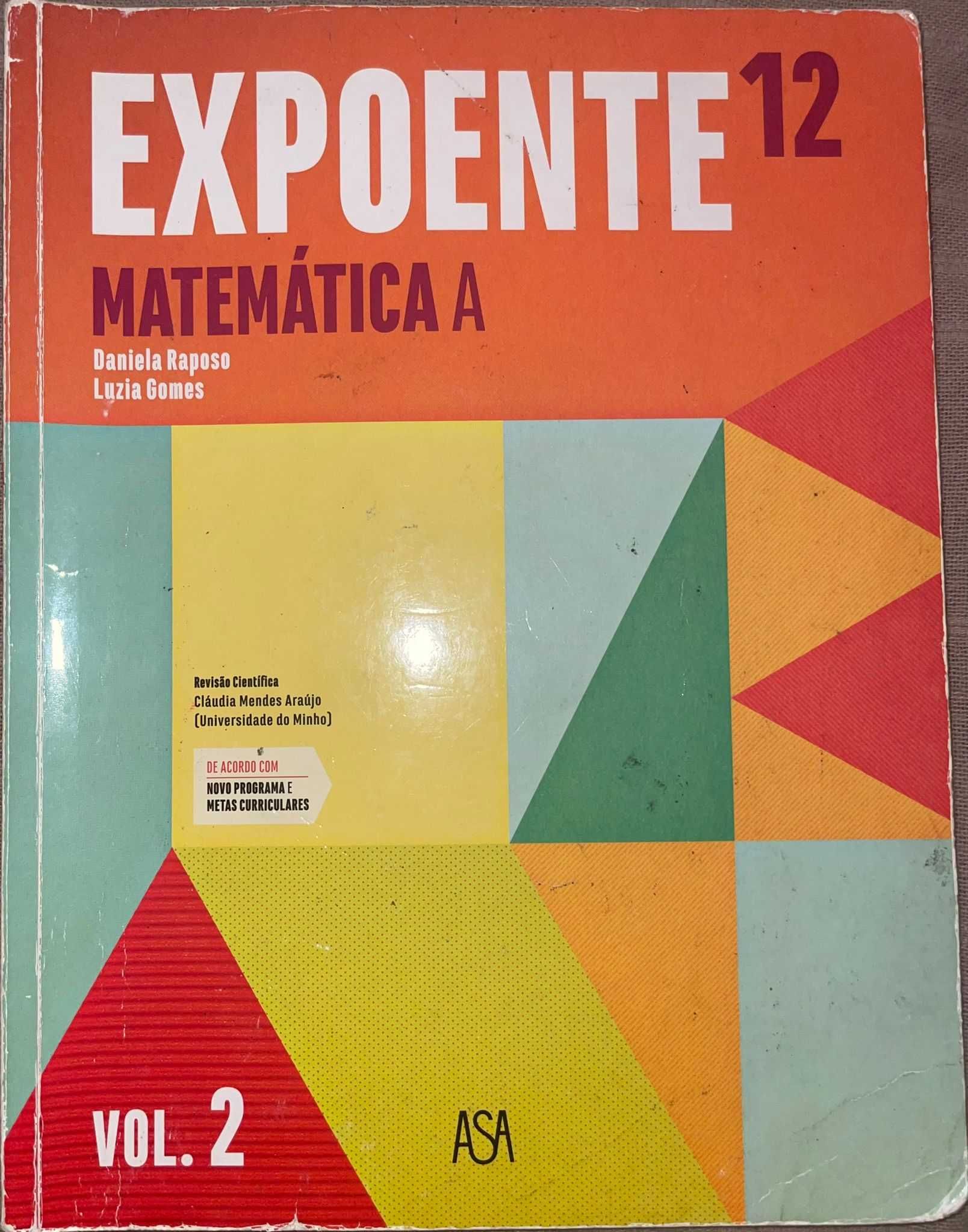 Matemática A - 12º ano volumes 1, 2 e 3