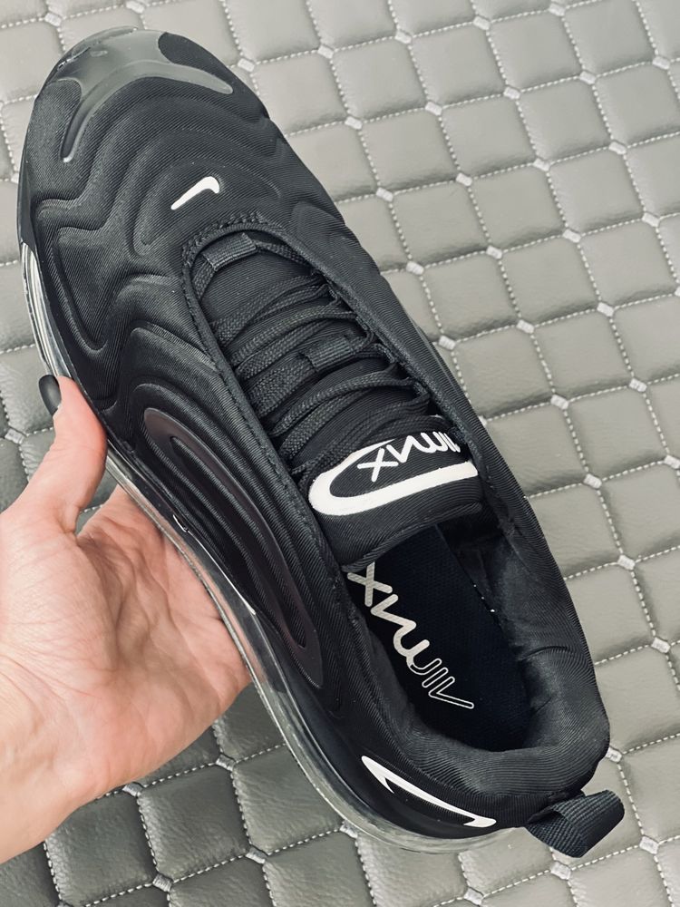 Nike Air Max 720 black чоловічі жіночі кросівки Найк Аір Макс 720