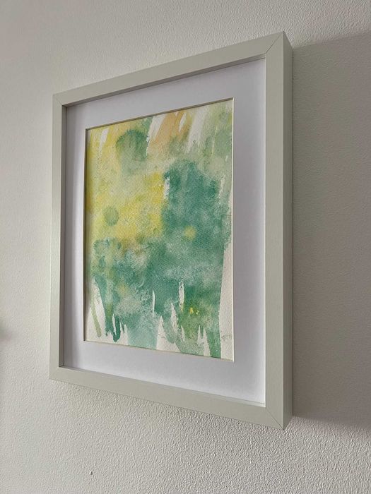 Pintura abstrata em acrílico