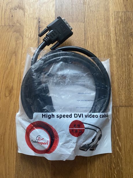 High speed Video DVI cable 1.8m kabel połączeniowy komputer monitor