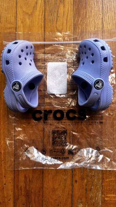 Crocs Criança em estado novo | Azuis/Lilás | Tam 19/20