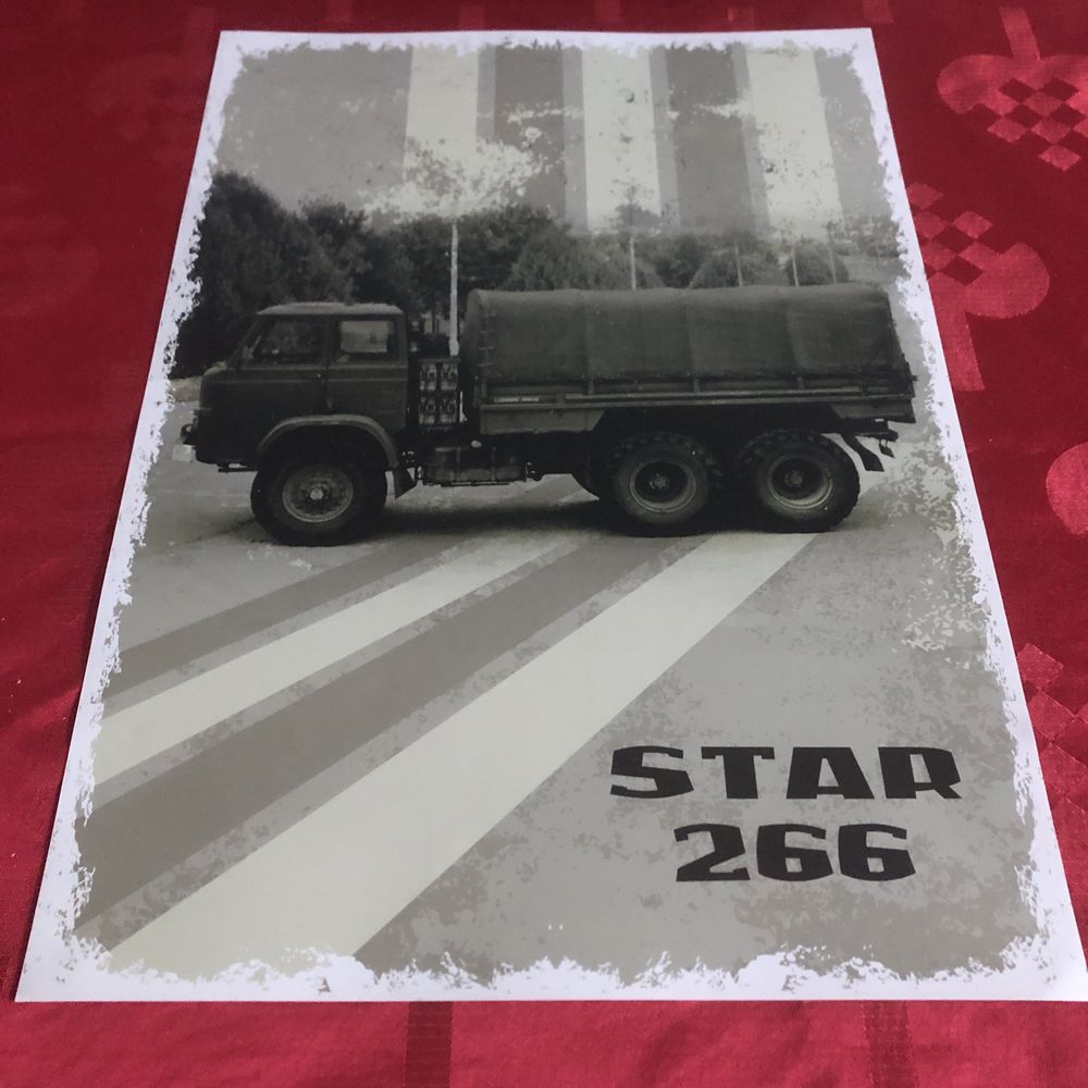 Plakat Star 266 kultowe ciężarówki prlu