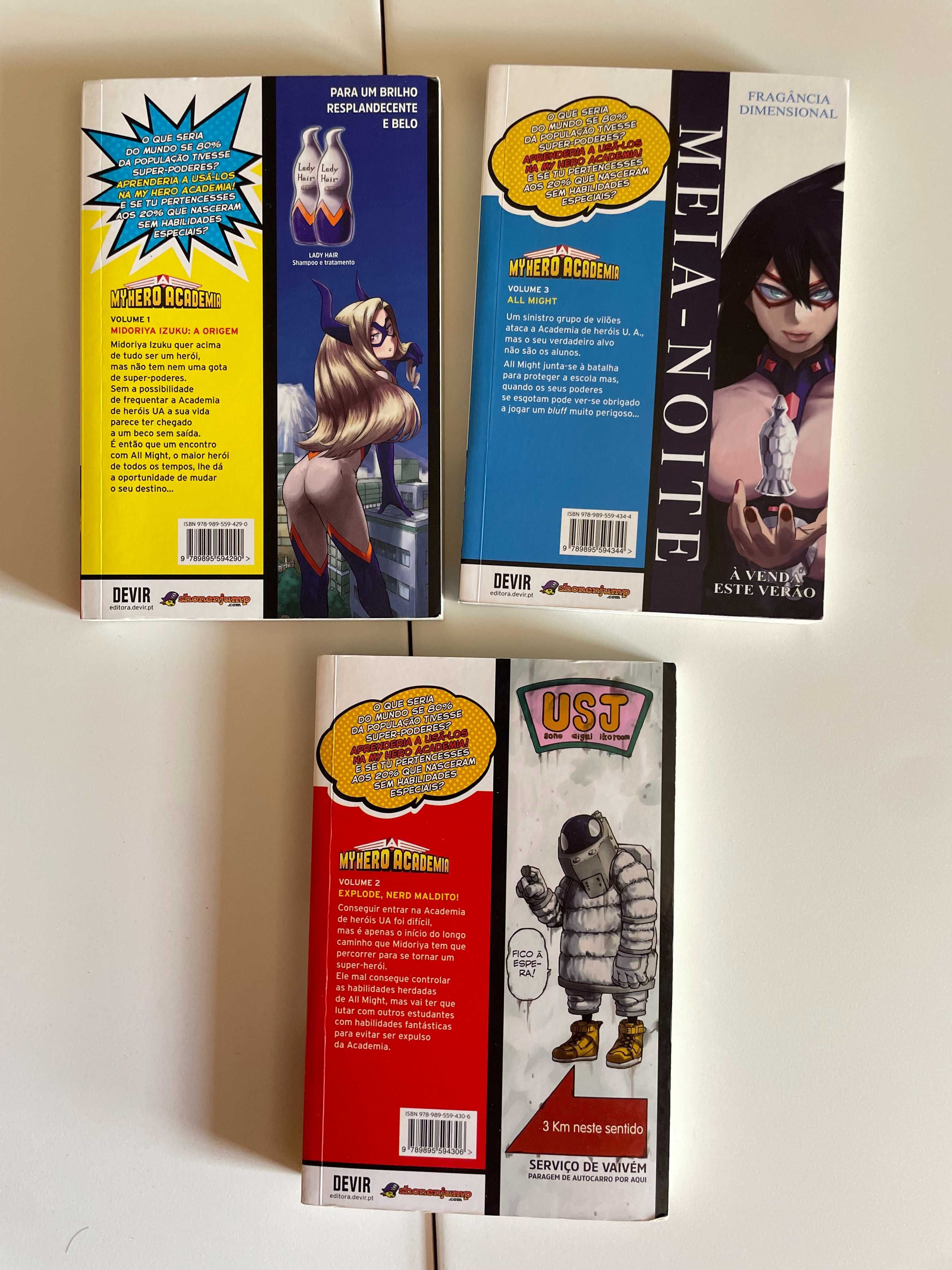 My Hero Academy - Livro 1, 2 e 3