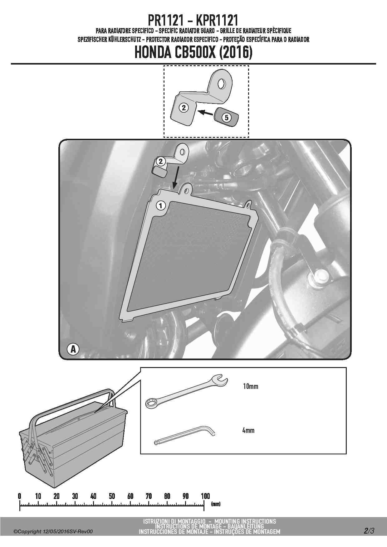 Givi Osłona chłodnicy Honda CB500X (16-22) PR1121