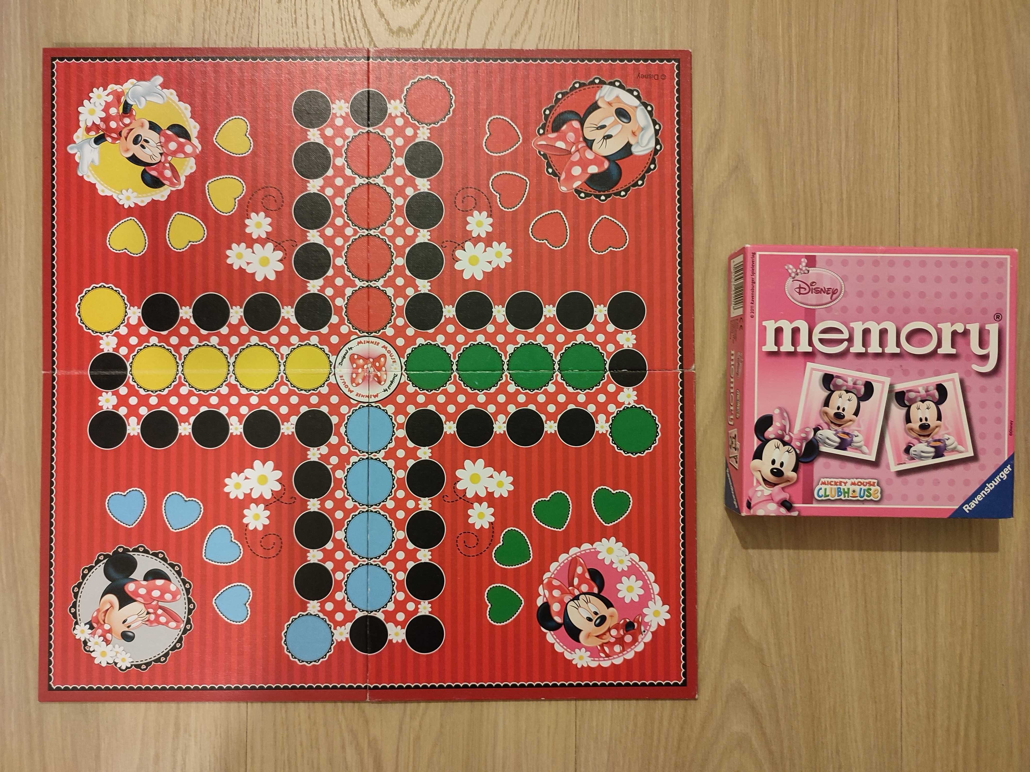 Gry Disney Myszka Minnie Memory Ravensburger i chińczyk