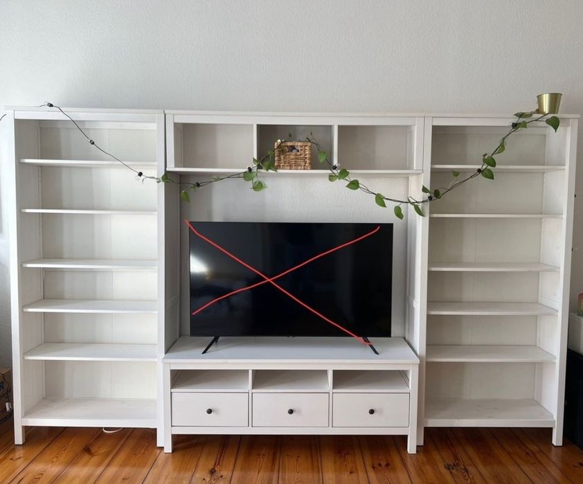 Regał pólka szafka komoda rtv ikea hemnes