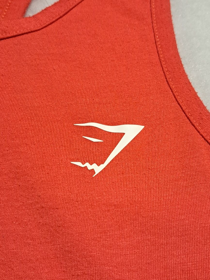 Podkoszulka bokserka Gymshark pomarańczowa S męska na siłownię