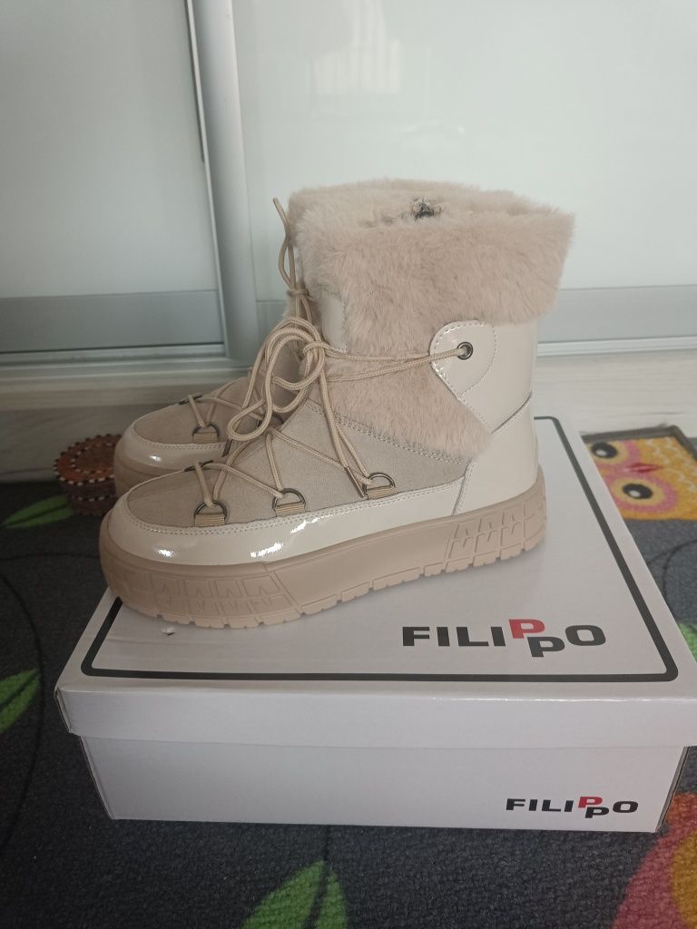 Lakierowane zimowe buty Filippo 38