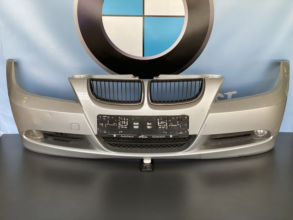 Передній бампер BMW E90 E91 Дорест 354 Titan Silver Сірий Бампер БМВ