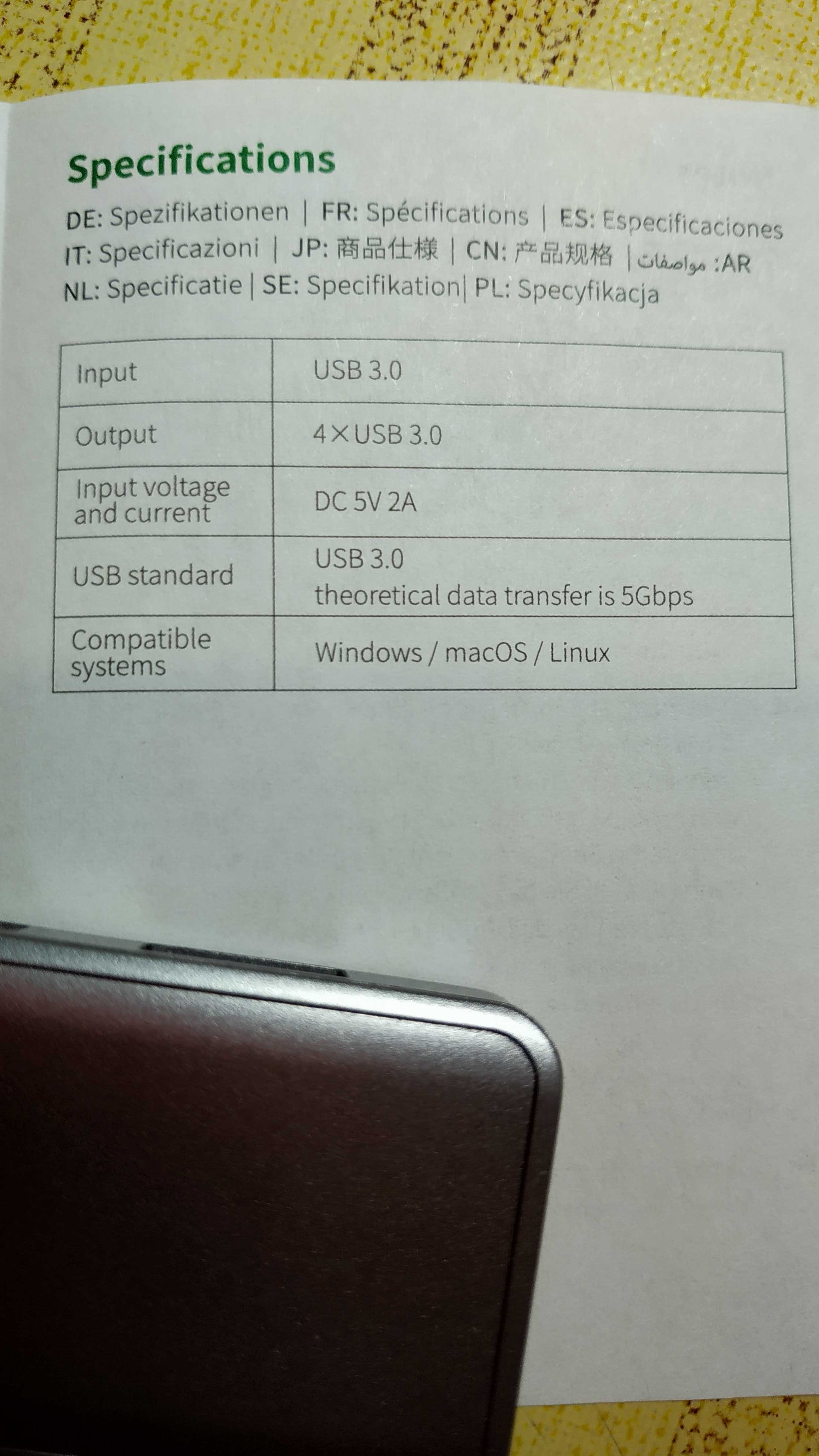 UGREEN USB3.0 Hub Активный • Оригинал (не копия)