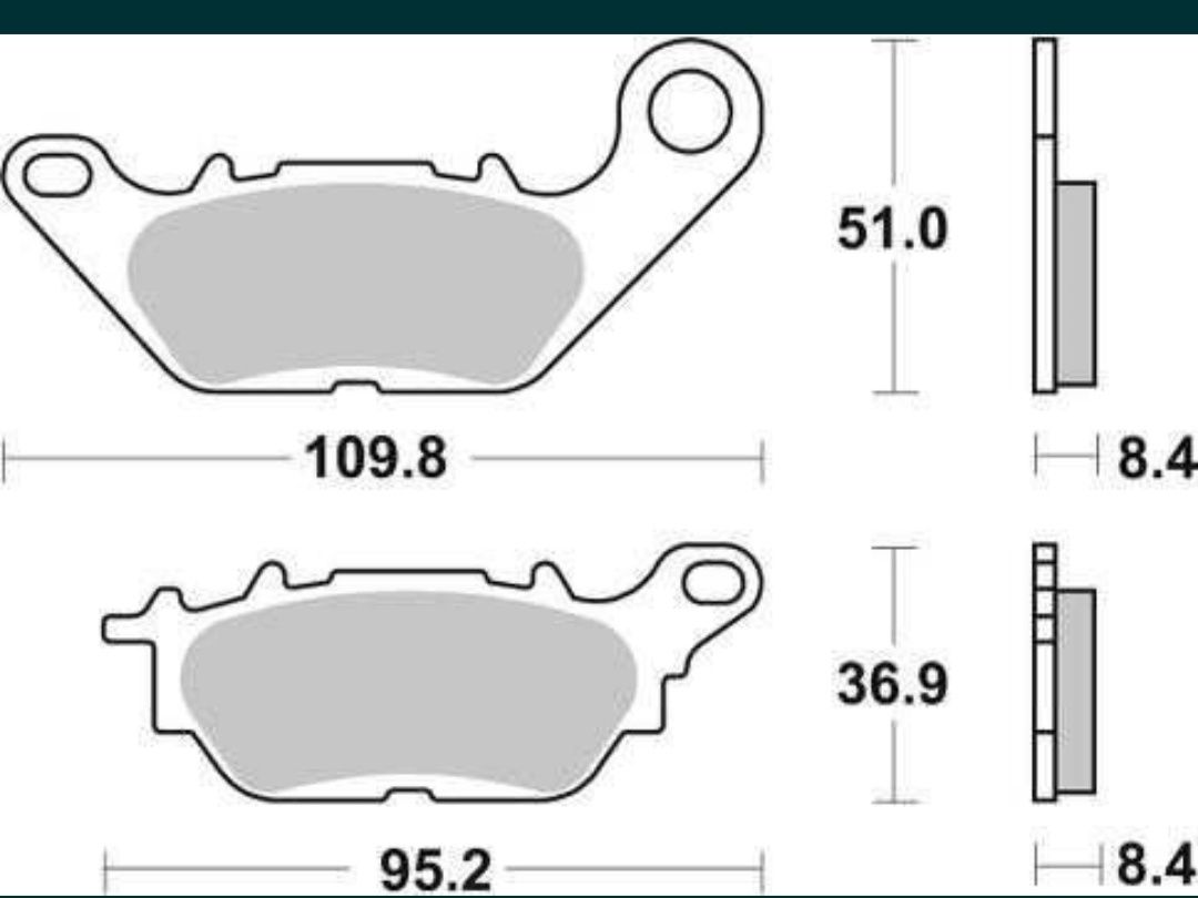 Колодки Yamaha XC,XSR,YBR,VS,YZF SBS858HF
