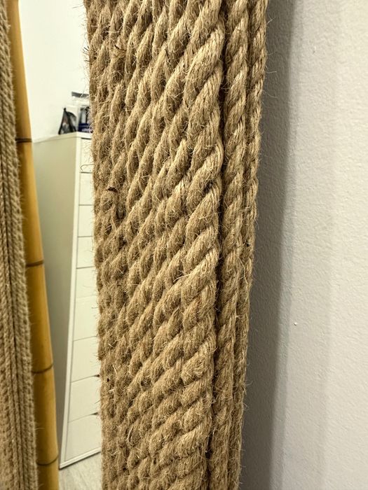 Espelho de Corpo Inteiro com Moldura de Corda