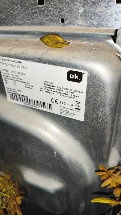 kuchnia gazowa ofc14537a z piekarnikiem