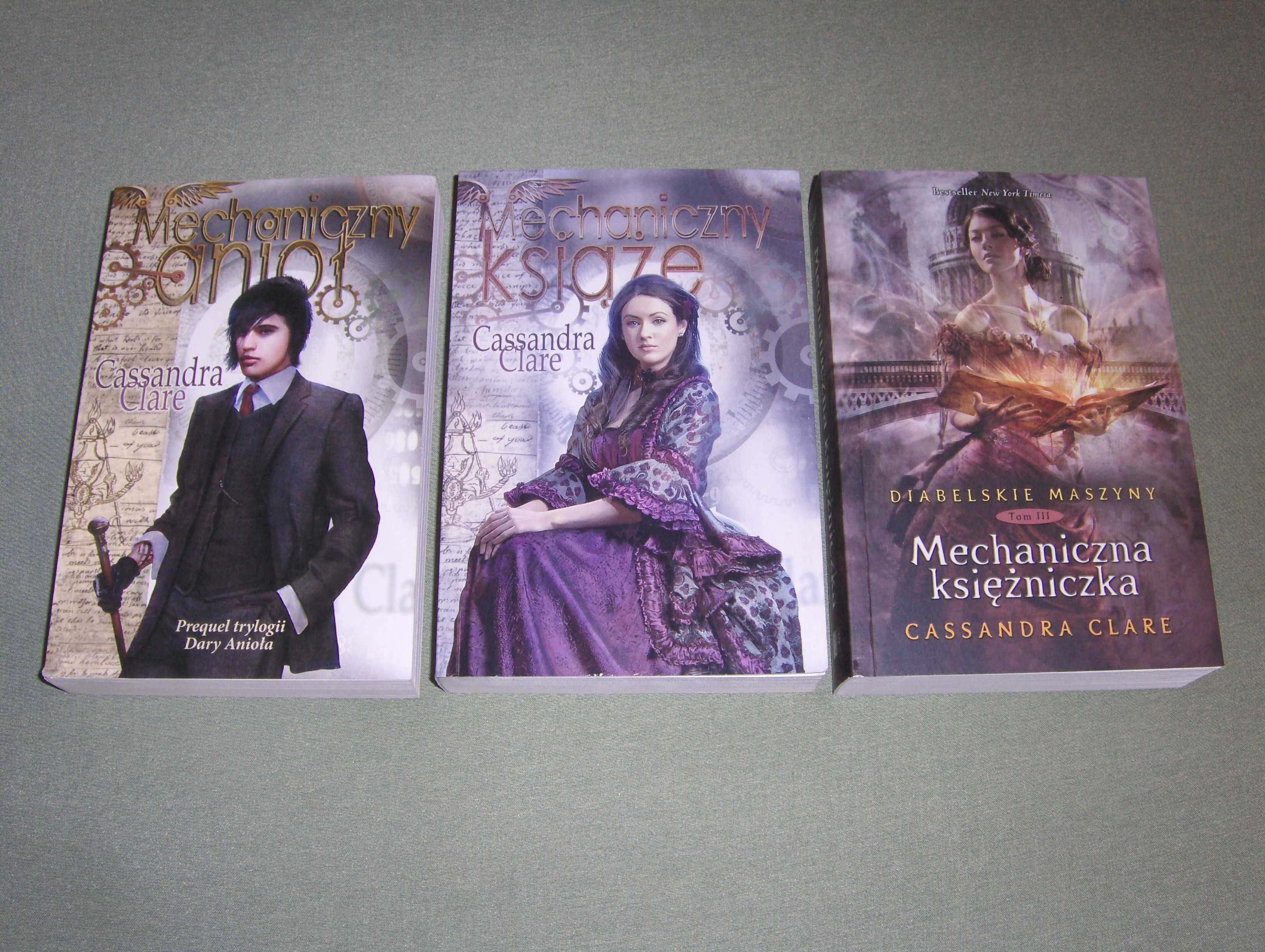 Cassandra Clare Diabelskie maszyny Mechaniczny anioł... Kpl.3 tomów