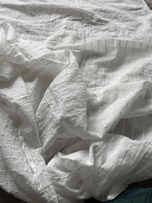 Naturalne Bawełniane firanki - 2 sztuki