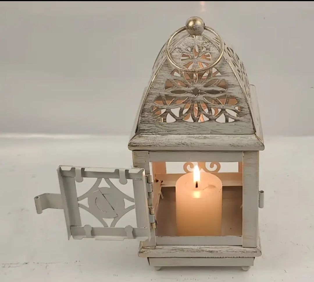 Luminária/ Porta Vela em Metal