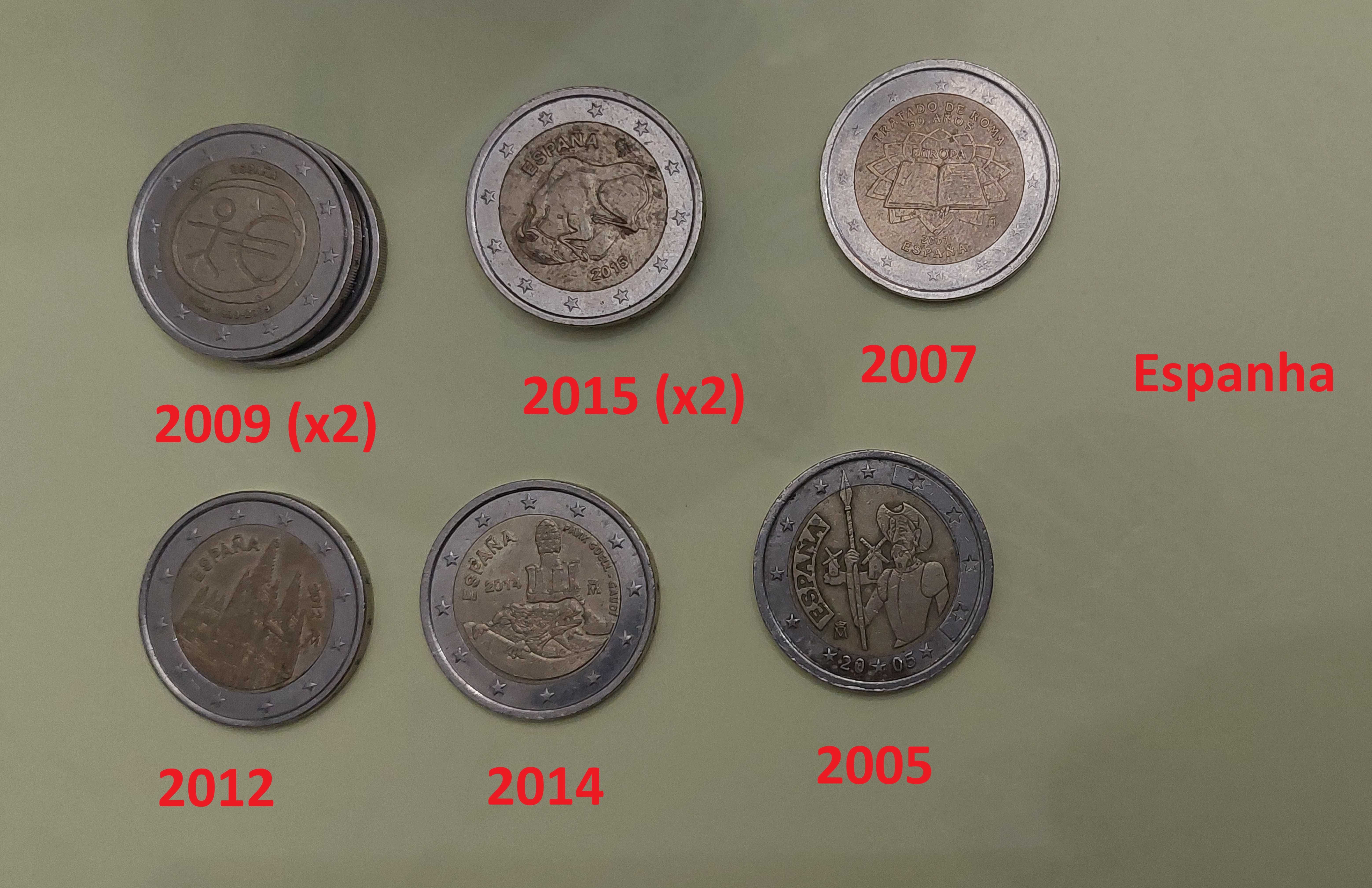 Moedas 2 euro para troca