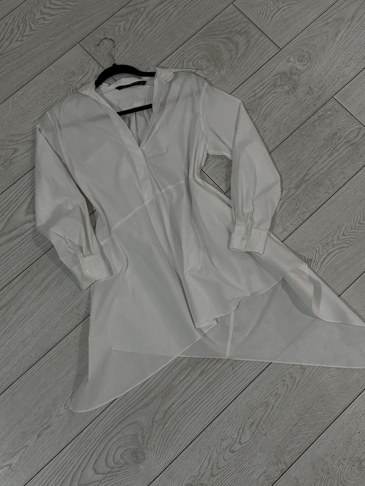 Плаття сорочка біла ZARA